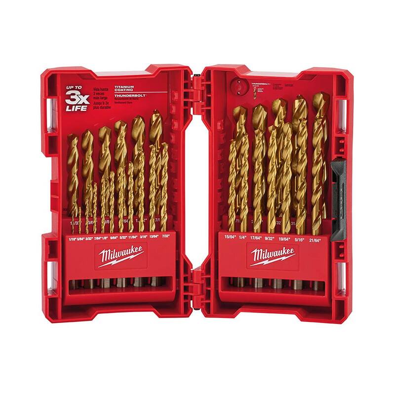 Set de brocas de titanio Milwaukee (29 piezas) - 48-89-0012