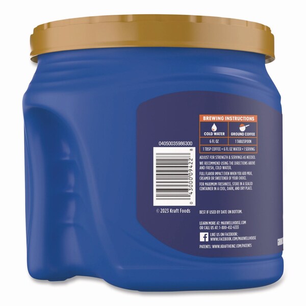 Maxwell House Coffee, Original Roast, 27.5 oz Canister - 4300009422