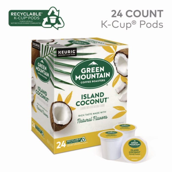 Green Mountain Coffee Island Coconut Coffee K-Cup Pods, 24PK - 6720