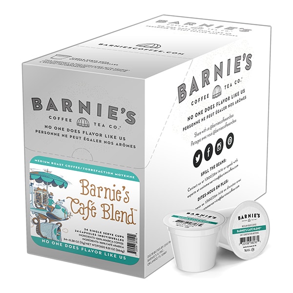 Barnies Coffee Barnie's Cafe Blend, Single Serve Cup, PK96 - SNBA328150