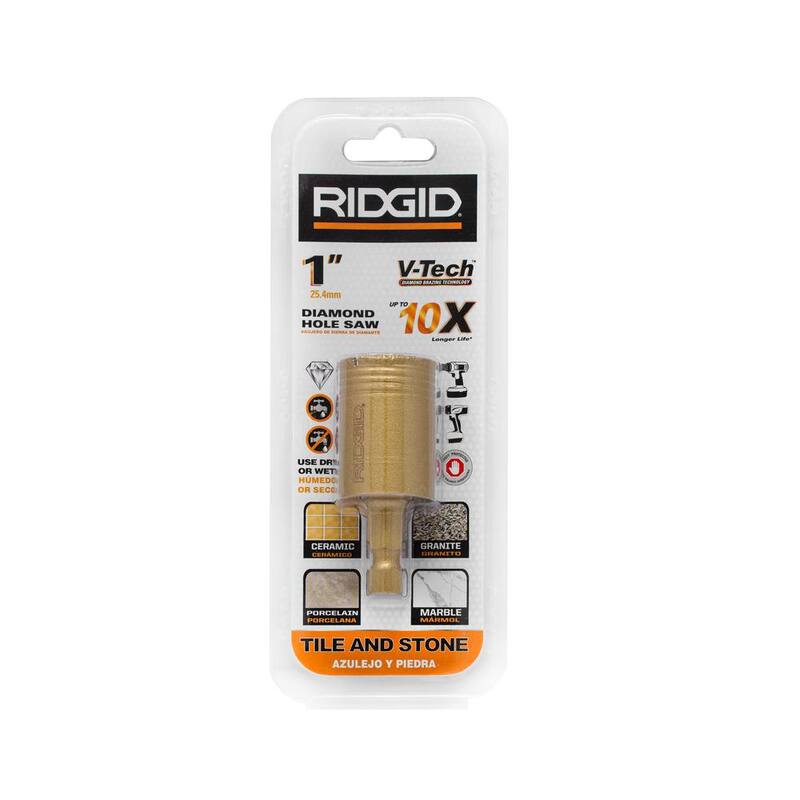 RIDGID 1 pulgada Sierra de perforación de diamante - HD-VBHS1