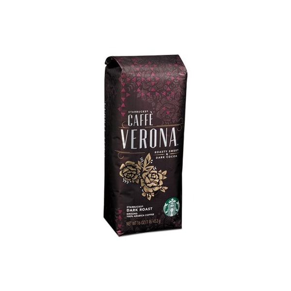Five Star Distributors Starbucks, COFFEE, CAFFE VERONA, GROUND, 1LB BAG - 11018131