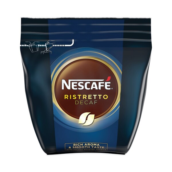 Nescafe Ristretto Decaffeinated Blend Coffee, 8.8 oz Bag, PK4 - 12333388