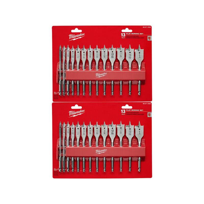 Set de brocas de pala de madera de alta velocidad de Milwaukee (26 piezas) - 48-27-1520-48-27-1520