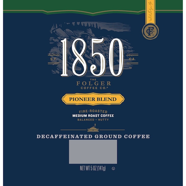 Folgers Folgers 1850 5 oz. Decaffeinated Ground Pioneer Blend, PK24 - 2550021517