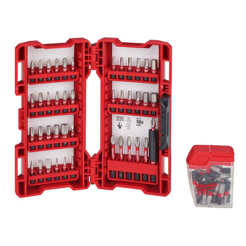 Set de Brocas para Taladro con Puntas de Acero Aleado de Impacto SHOCKWAVE de Milwaukee (72 piezas) - 48-32-4497
