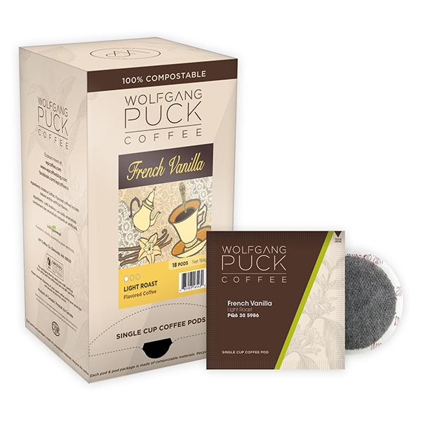Wolfgang Puck Coffee French Vanilla Soft Coffee Pods, PK108 PK - 016443