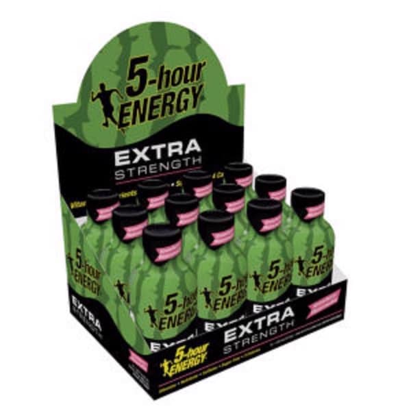 5 Hour Energy 5-hour Energy Extra Strength Sugar Free Strawberry Watermelon Energy Shot 1.93 oz - 748125