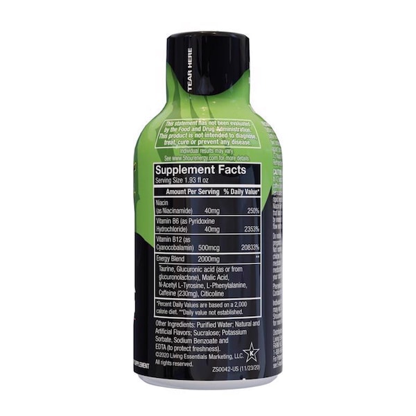 5 Hour Energy 5-hour Energy Extra Strength Sugar Free Strawberry Watermelon Energy Shot 1.93 oz - 748125