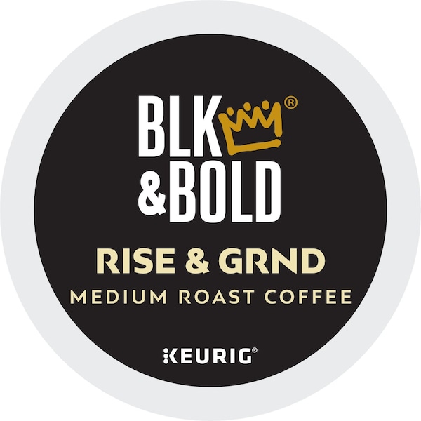 Blk & Bold Rise and GRND K-Cups, 0.41 oz K-Cup, 20PK - 5000372407