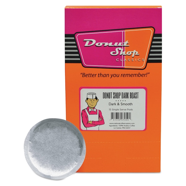 National Coffee Roasters Donut Shop Coffee, Dark Roast, PK15 - 85-999-61590
