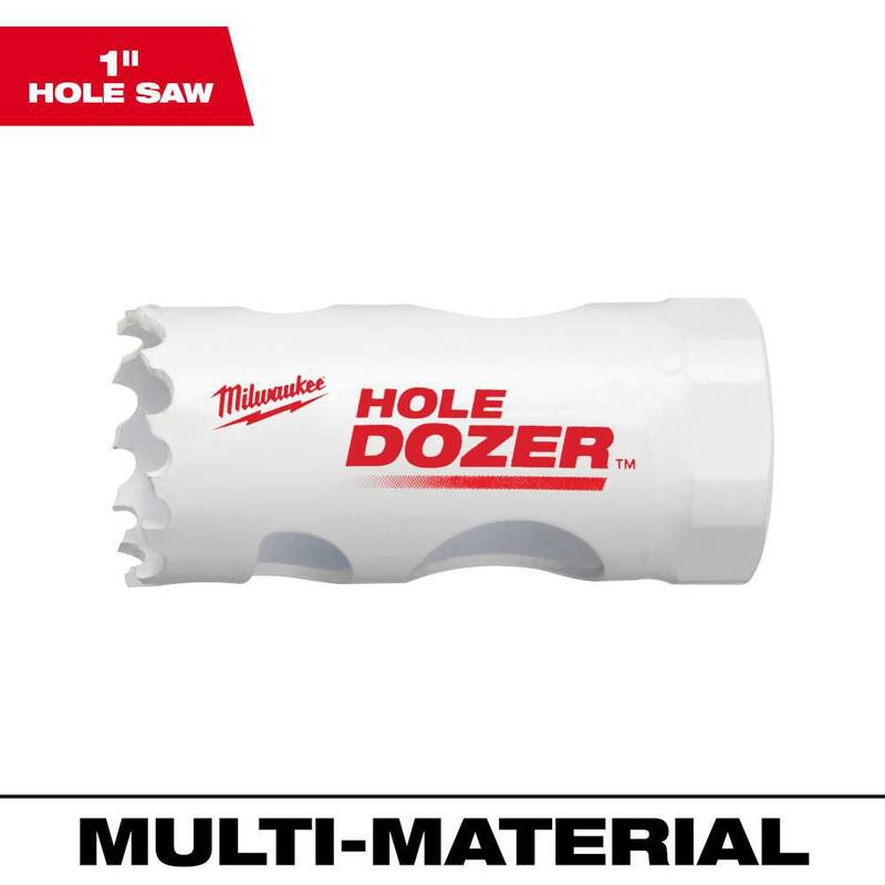 Broca de perforación de agujero bimetálica Hole Dozer de 1 pulgada de Milwaukee - 49-56-9609.