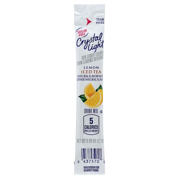 Crystal Light Crystal Light On The Go Iced Tea Beverage Mix, PK120 - 10043000007577