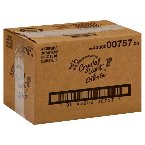 Crystal Light Crystal Light On The Go Iced Tea Beverage Mix, PK120 - 10043000007577