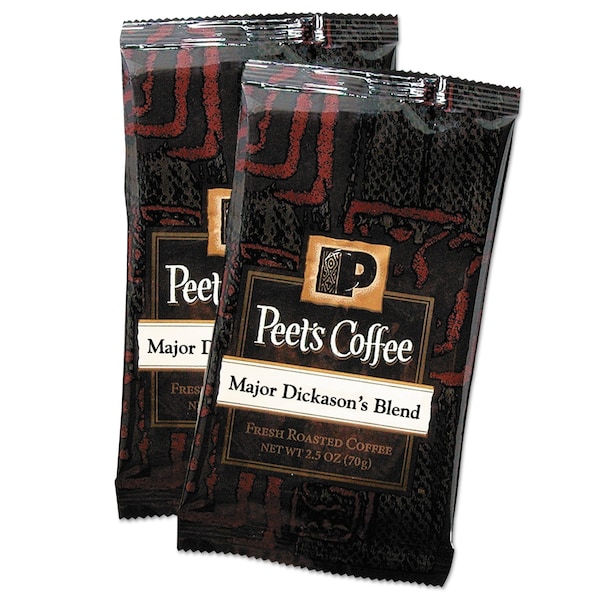Peets Coffee & Tea Coffee Packs, Major Dickasons Blend, PK18, Major Dickason's Blend, Fraction Pack, Regular, Coffee - 504916