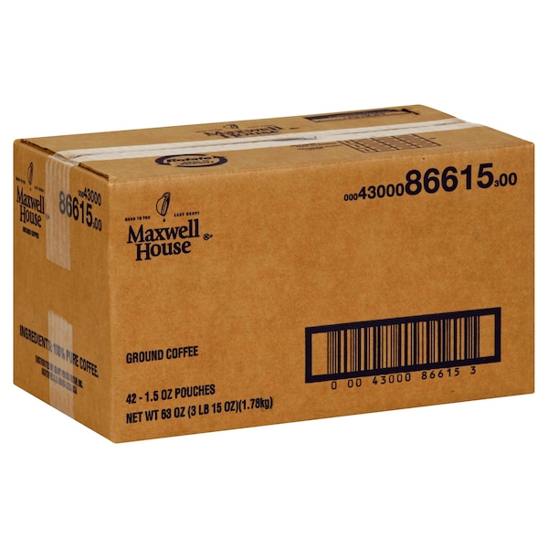 Maxwell House Maxwell House Ground Coffee 1.5 oz., PK42 - 00043000866153