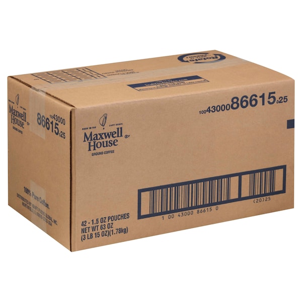 Maxwell House Maxwell House Ground Coffee 1.5 oz., PK42 - 00043000866153