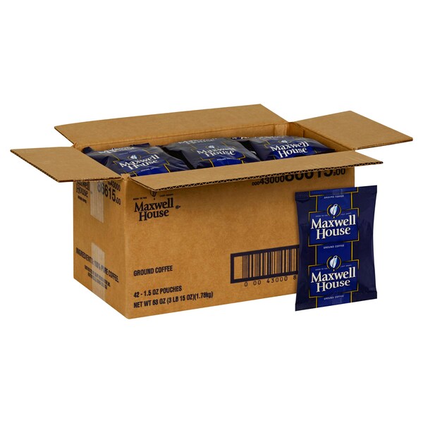 Maxwell House Maxwell House Ground Coffee 1.5 oz., PK42 - 00043000866153