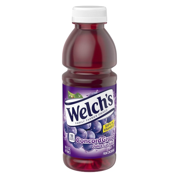 Welchs Welch's Grape Cocktail PET Bottle Juice 16 fl. oz. Bottle, PK12 - WPD30196