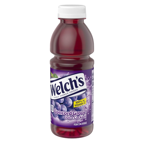Welchs Welch's Grape Cocktail PET Bottle Juice 16 fl. oz. Bottle, PK12 - WPD30196