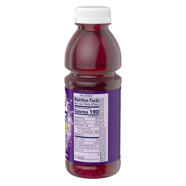 Welchs Welch's Grape Cocktail PET Bottle Juice 16 fl. oz. Bottle, PK12 - WPD30196