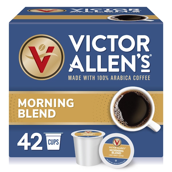 Victor Allen Victor Allen's Coffee Morning Blend, Light Roast, 42 Count, Single Serve Coffee Pods for Keurig K-Cup Brewers - FG014588RV