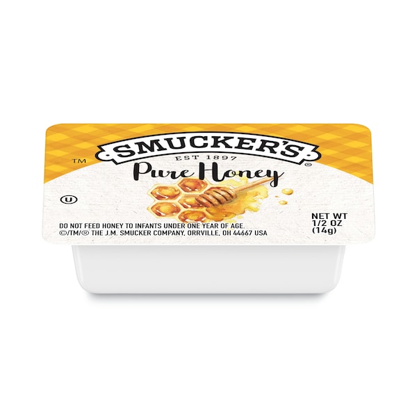Smuckers Food, Honey Packets, 1/2 oz., PK200, Honey, Pack, 0.5 oz, 200 PK - 5150000763