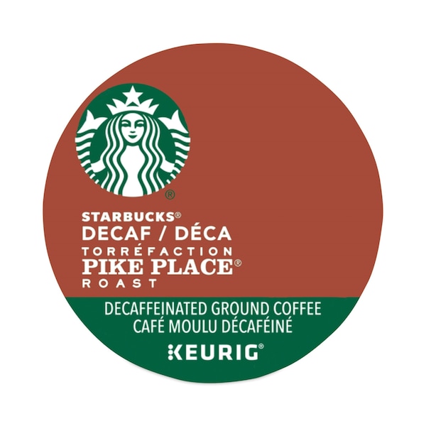 Starbucks Pike Place Decaf Coffee K-Cups Pack, PK24 PK - 12434952