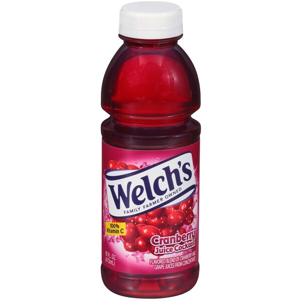 Welchs Welch's Cranberry Cocktail PET Bottle Juice 16 fl. oz. Bottle, PK12 - WPD30195