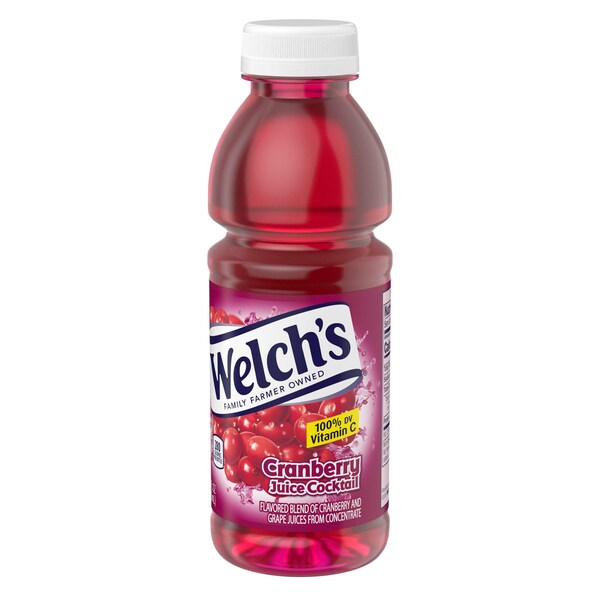 Welchs Welch's Cranberry Cocktail PET Bottle Juice 16 fl. oz. Bottle, PK12 - WPD30195