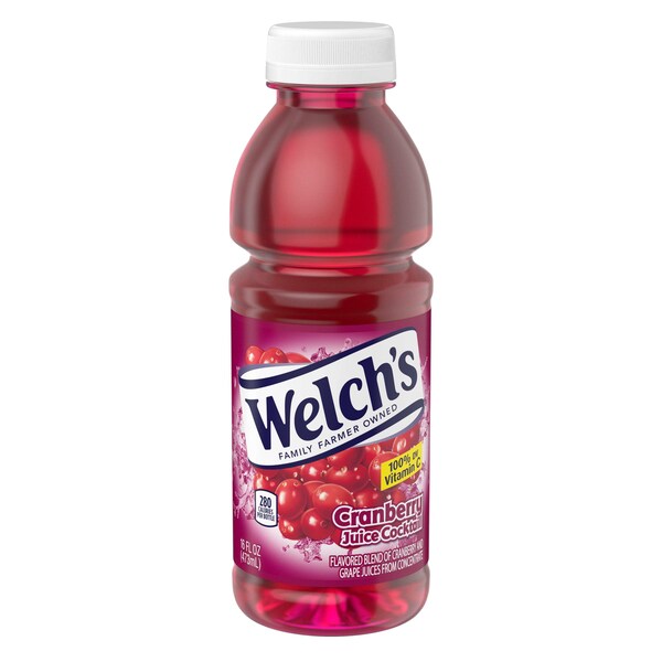Welchs Welch's Cranberry Cocktail PET Bottle Juice 16 fl. oz. Bottle, PK12 - WPD30195