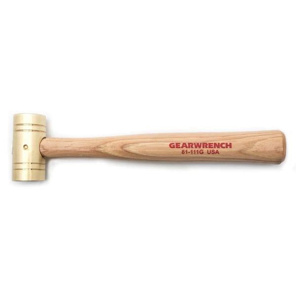 Gearwrench 1 lb. Brass Hammer with Hickory Handle - 81-111G