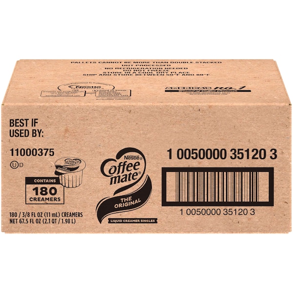 Coffee Mate Coffee-Mate The Original Single Serve Liquid Creamer .375 oz., PK180 - 10050000351203
