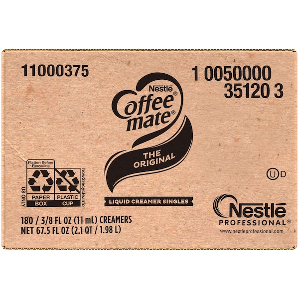 Coffee Mate Coffee-Mate The Original Single Serve Liquid Creamer .375 oz., PK180 - 10050000351203