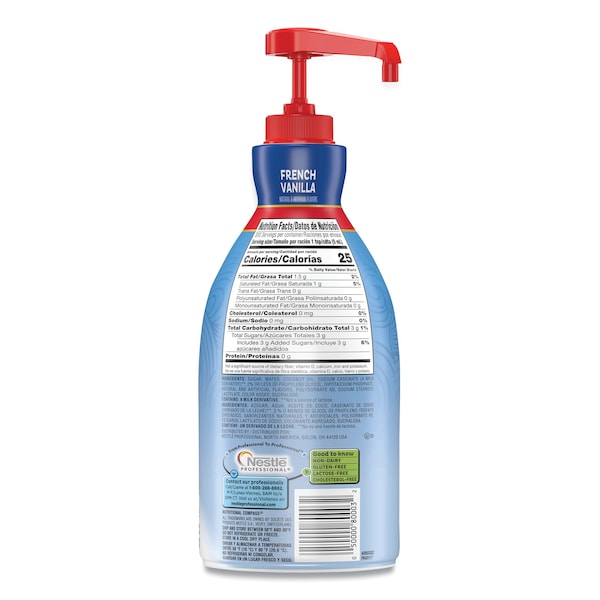Coffee Mate Liquid Coffee Creamer, French Vanilla, 1.5 L Pump Bottle - 00050000318032