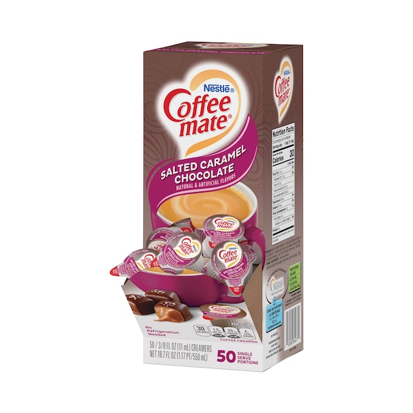 Coffee Mate Liquid Coffee Creamer, Caramel Cho, PK50 - NES STCRMCRMR
