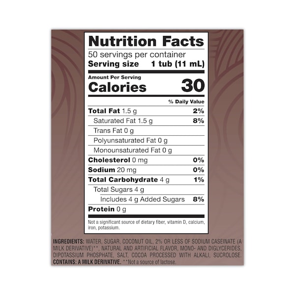 Coffee Mate Liquid Coffee Creamer, Caramel Cho, PK50 - NES STCRMCRMR
