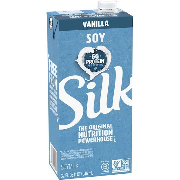 Silk Silk Aseptic Vanilla Soymilk 946 Millimeters, PK12 - 100263