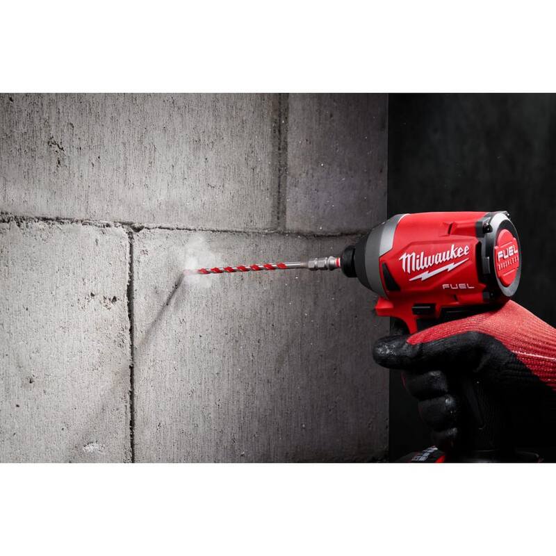 Broca de carburo SHOCKWAVE para martillo Milwaukee de 3/16 pulg. x 6 pulg. - 48-20-9096