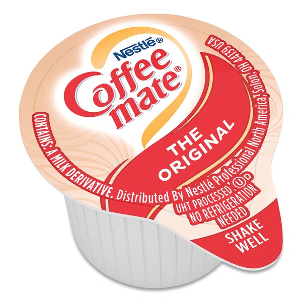Coffee Mate Liquid Coffee Creamer, Original, 0.38 oz Mini Cups, PK50 - 35110