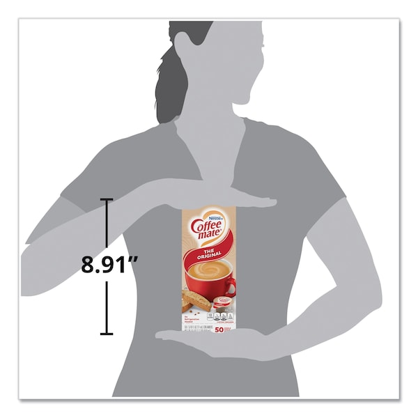 Coffee Mate Liquid Coffee Creamer, Original, 0.38 oz Mini Cups, PK50 - 35110