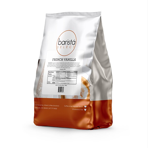 Barista Select French Vanilla Powder, 2 Lbs Bags, PK6 PK - 014295