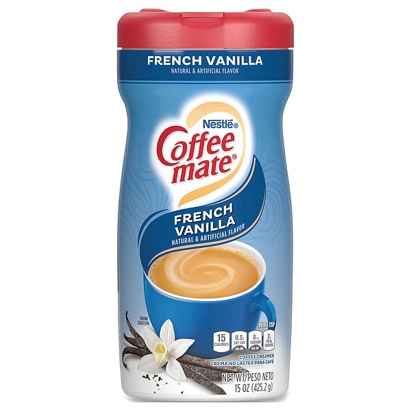 Coffee Mate French Vanilla Creamer Powder, 15 oz Canister - 000500000357758