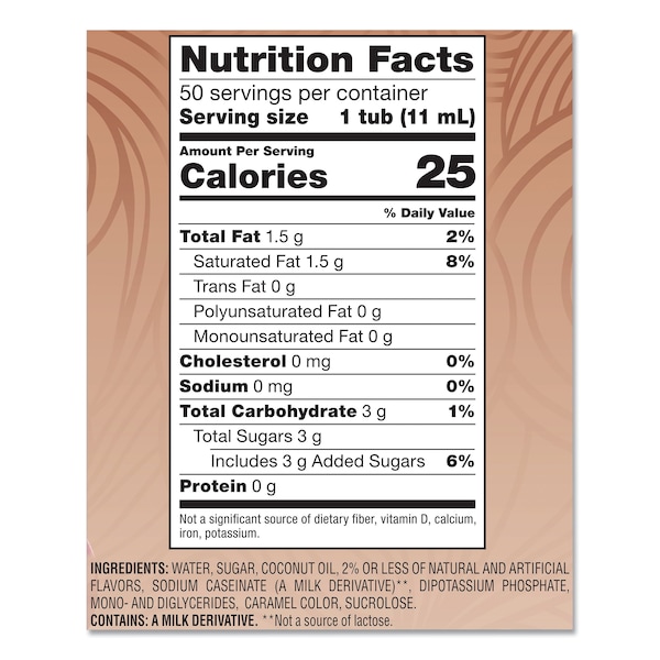 Coffee Mate Liquid Coffee Creamer, Vanilla Caramel, 0.38 oz Mini Cups, 50PK - 12182156