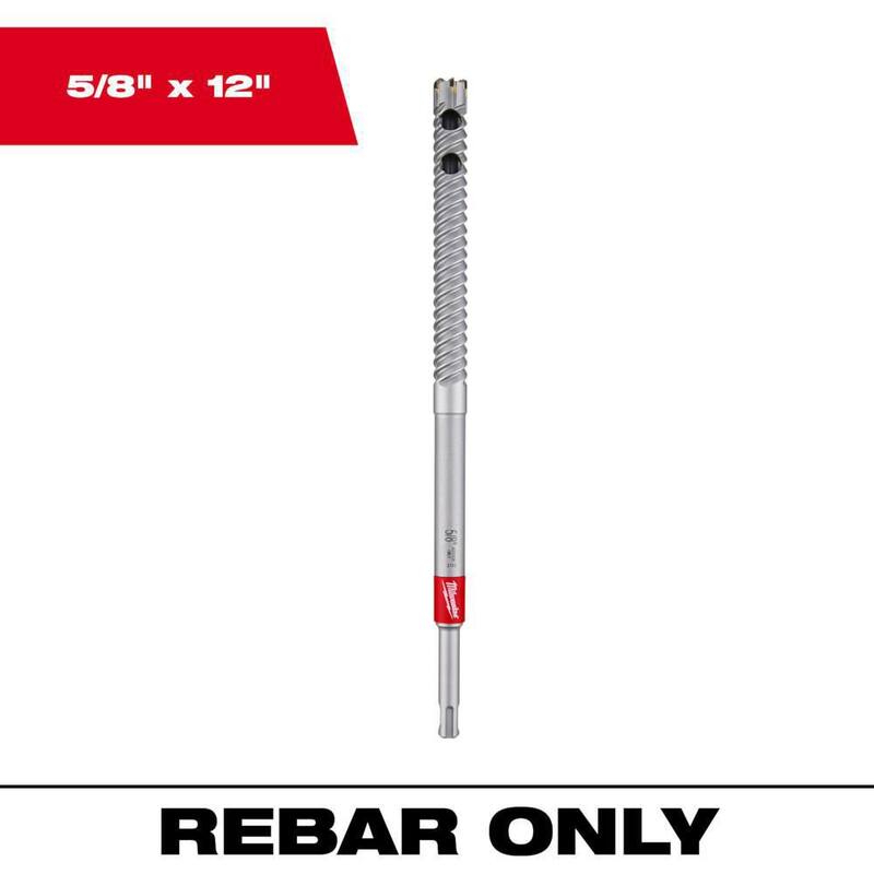 Milwaukee cortador de varilla SDS-Plus de 5/8 pulgadas x 12 pulgadas - 48-20-6797