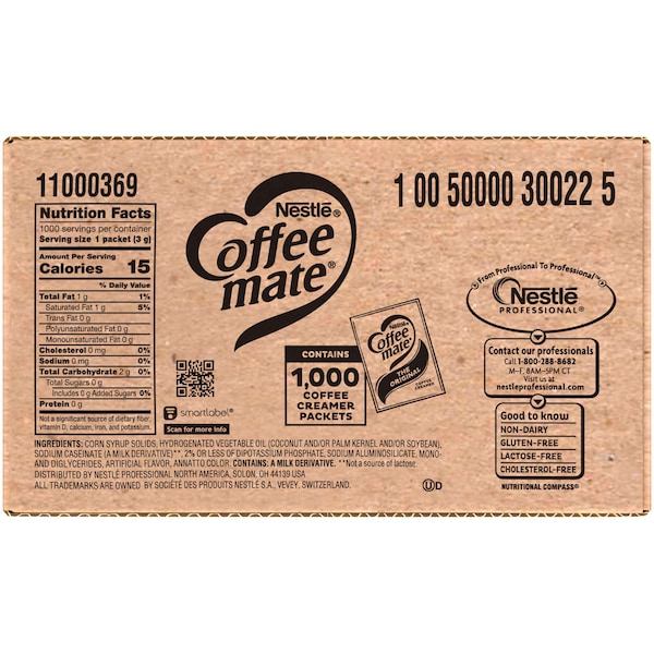 Coffee Mate Coffee-Mate The Original Single Serve Powder Creamer .1 oz., PK1000 - 10050000300225