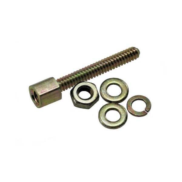 Unicorp Jack Screw Standoff, #4-40 Thrd Sz, 0.6875 in L, Steel Zinc Plated - JAX109-M12-F21A-440