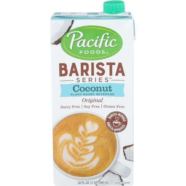 Pacific Foods Barista Series Original Coconut Milk 32 fl. oz. Carton, PK12 - 04313