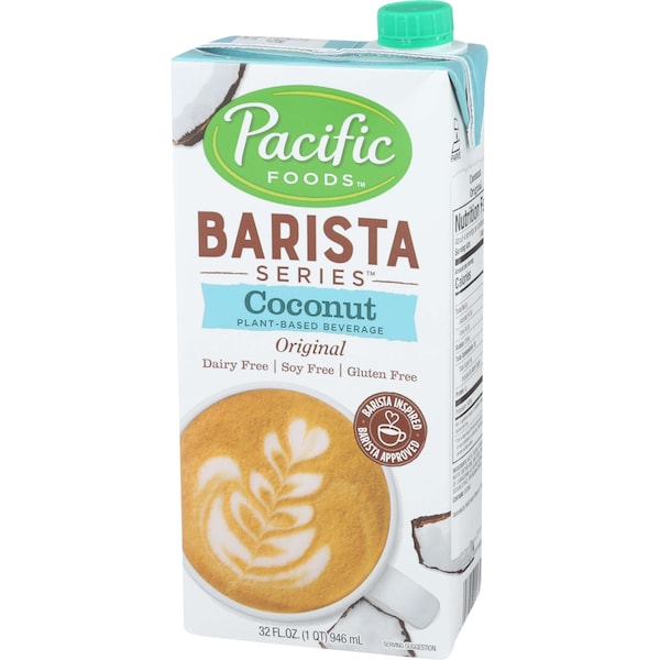 Pacific Foods Barista Series Original Coconut Milk 32 fl. oz. Carton, PK12 - 04313