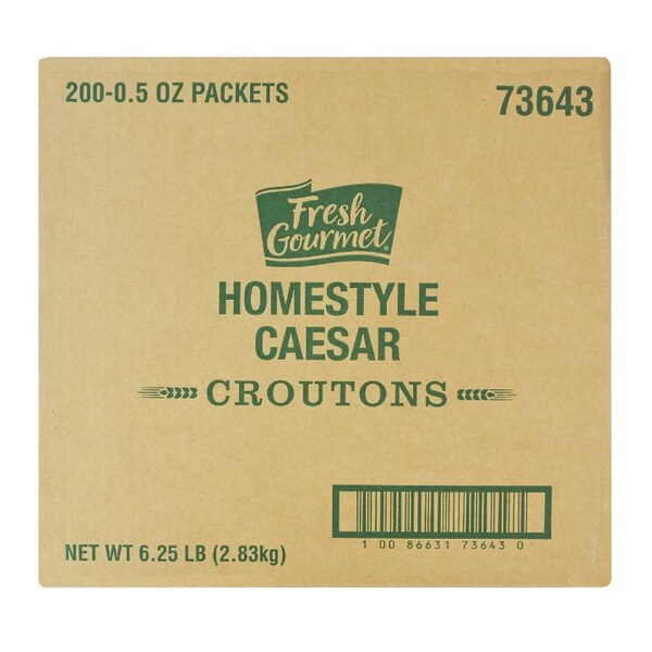 Fresh Gourmet Fresh Gourmet Homestyle Caesar Croutons .5 oz., PK200 - 73643